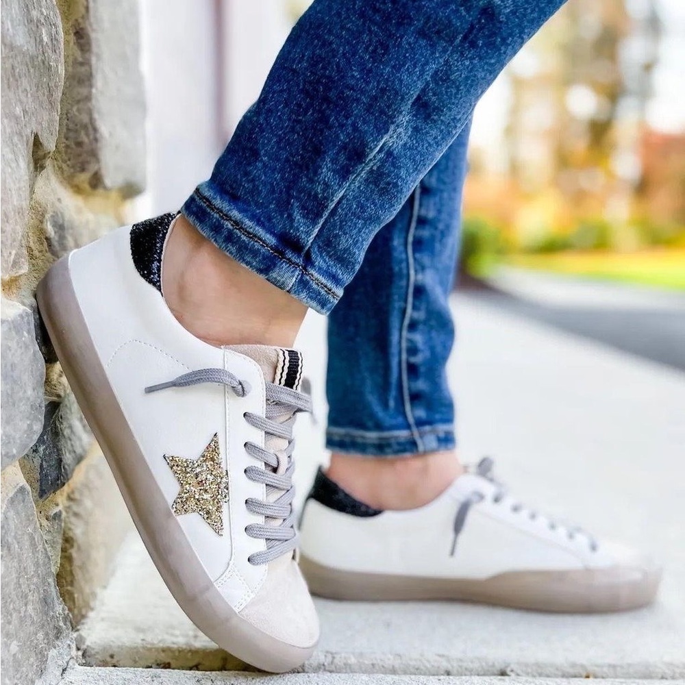 Shu Shop Glitter Star Sneakers